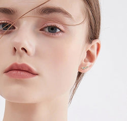 Moissanite 925 Sterling Silver Stud Earrings