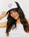 Fame Falling For You Trucker Hat in Black