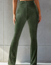 Ribbed High Waist Flare Pants