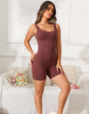 Scoop Neck Wide Strap Active Romper