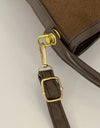 PU Leather Bucket Crossbody Bag