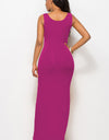 Scoop Neck Wide Strap Maxi Dress