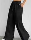 Drawstring Wide Leg Pants