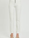 RISEN Full Size Mid-Rise Tummy Control Straight Jeans