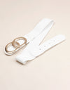 Zinc Alloy Buckle Elastic PU Belt